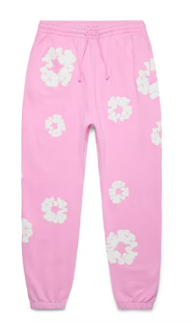 Denim Tears Cotton Wreath Sweatpants – Pink