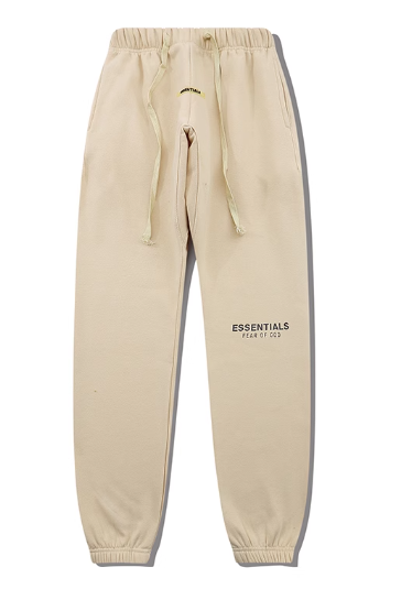 Essentials Relaxed Sweatpants - Cream Beige (Relaxed Fit)